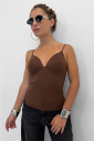 top con coppa imbottita padded